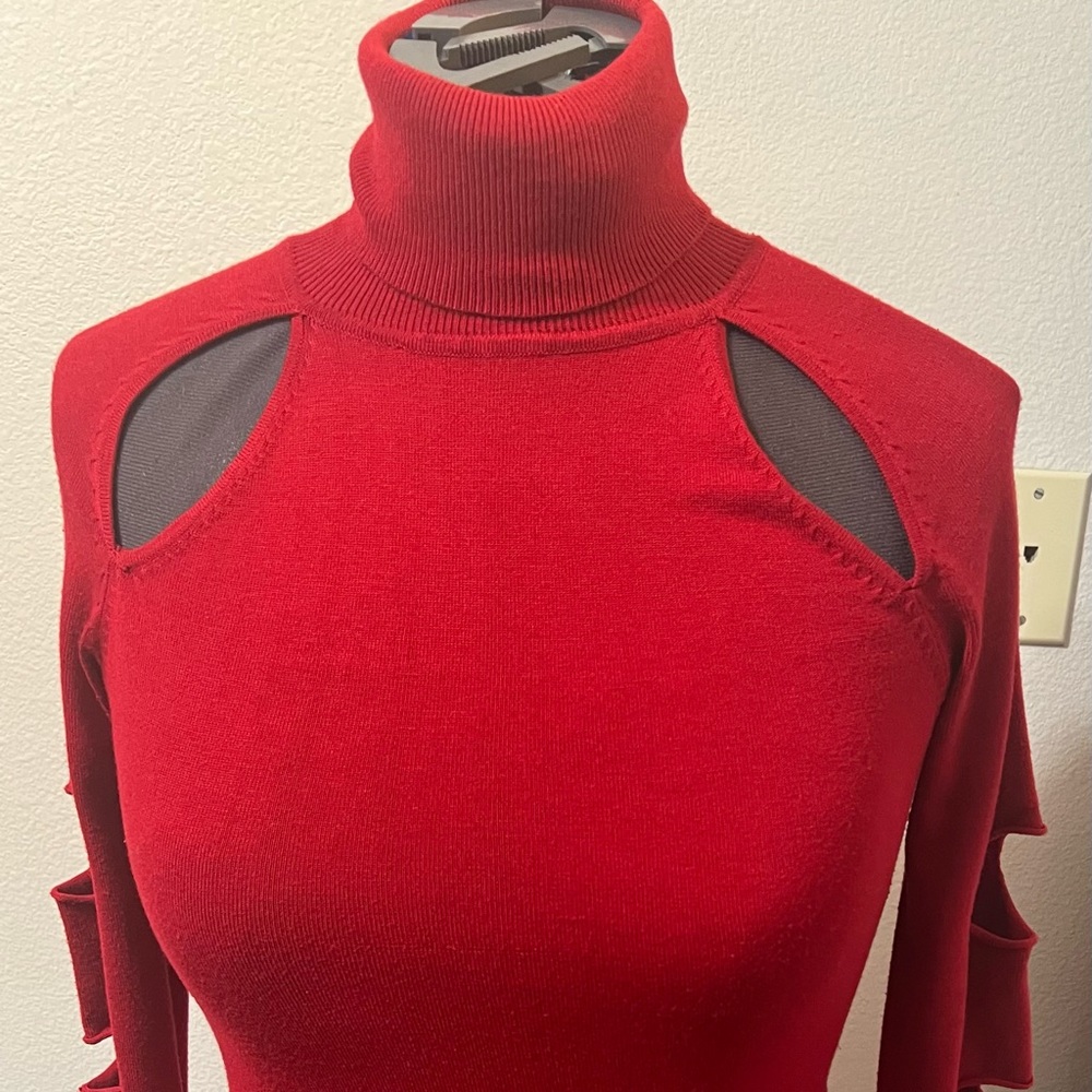 Red Knit Dress